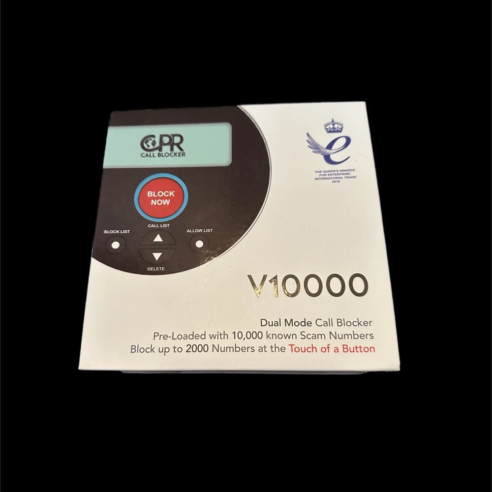 CPR V10000 - Landline Phone Call Blocker with Dual Mode Protection Never Used